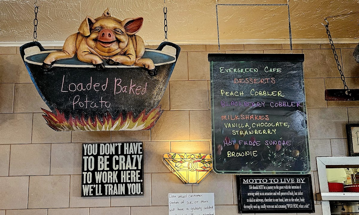 Menu Evergreen Cafe & Racoon Saloon-1