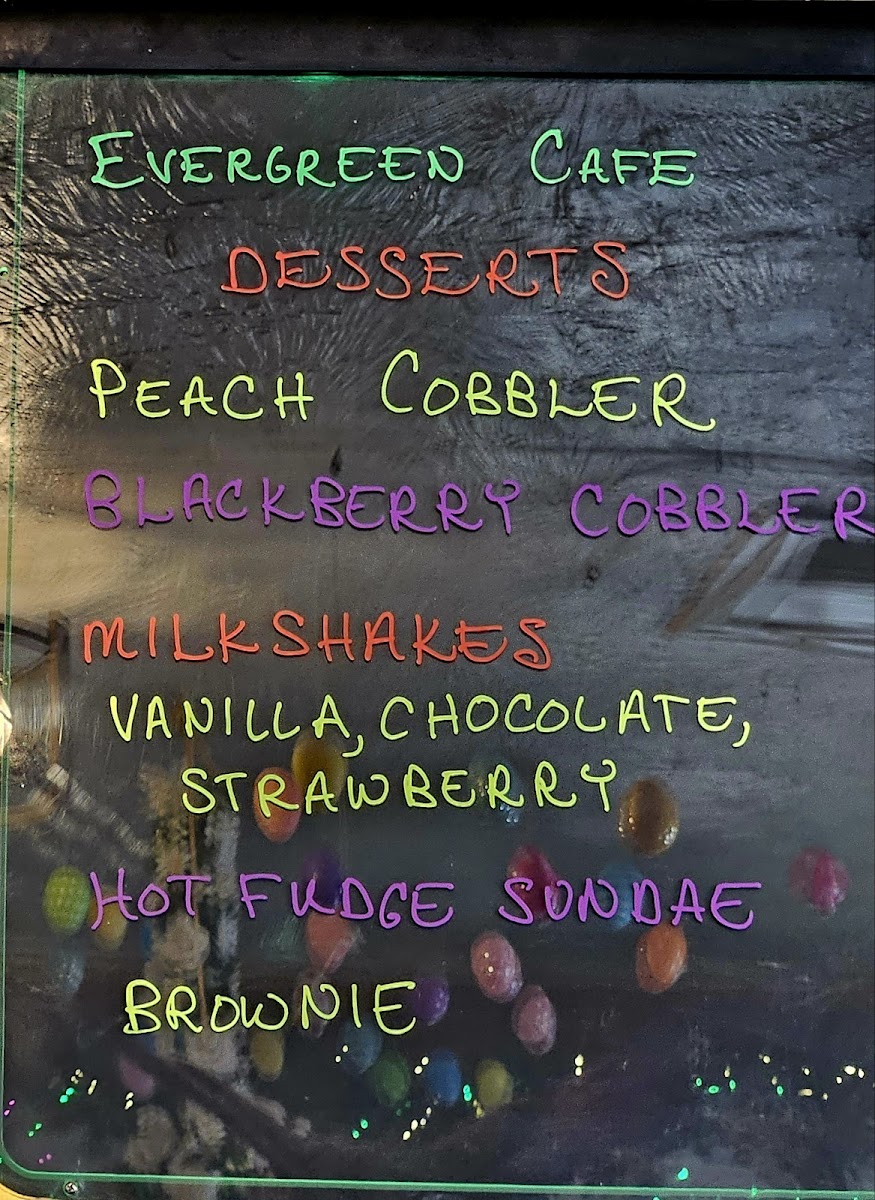 Menu Evergreen Cafe & Racoon Saloon-3