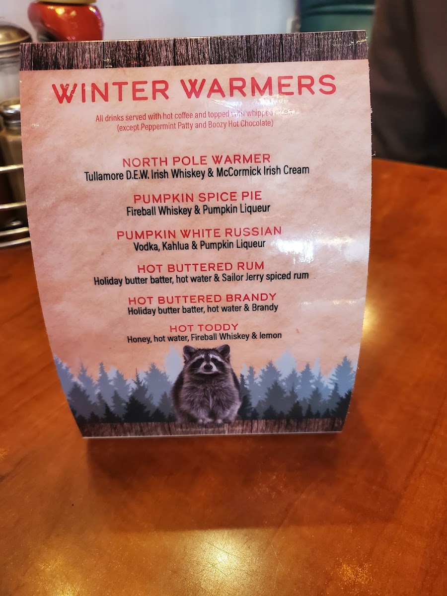 Menu Evergreen Cafe & Racoon Saloon-7